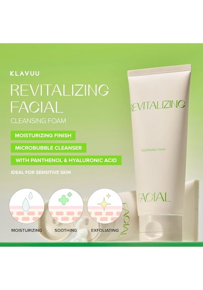 Revitalizing Yüz Temizleme Köpüğü, Hyaluronik Asit Ve Bitkisel Özler İle Derin Temizlik, Vegan, Tüm Cilt Tipleri