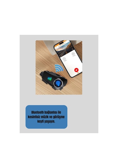 Su Geçirmez Bluetooth Kask Kulaklık Ve 1080p Kamera Özellikli Motosiklet Interkom Sistemi
