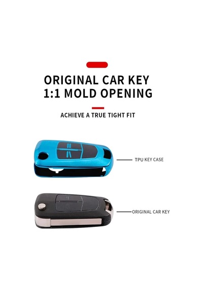 Trobus Opel Mokka Uyumlu Oto Kumanda Anahtar Kılıfı Katlanır Füme