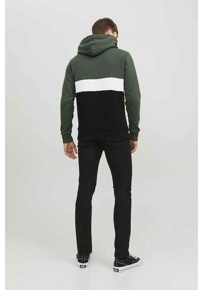 Jack & Jones Erkek Sweat 12233959 Koyu Yeşil-siyah Koyu Yeşil - Siyah