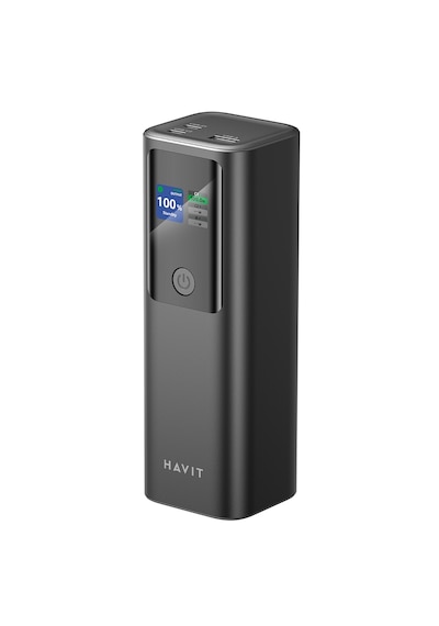 Havit Pb50 Pd140w Dijital Ekranlı 27000mah Powerbank - Siyah