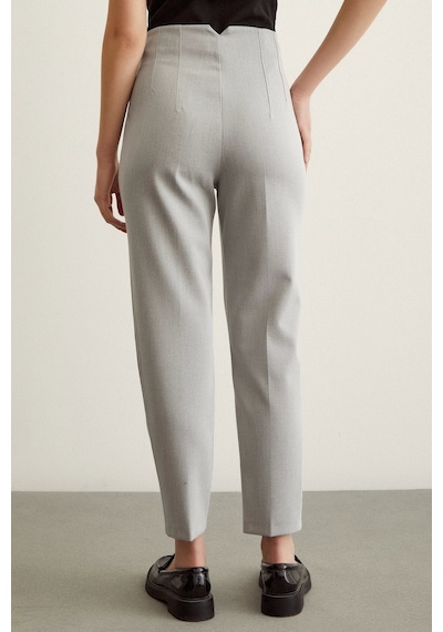 Never More Skinny Kumaş Pantolon Gri