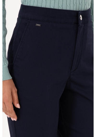 U.s. Polo Assn. Kadın Lacivert Pantolon Kanvas-chino 50316912-vr033 Lacıvert