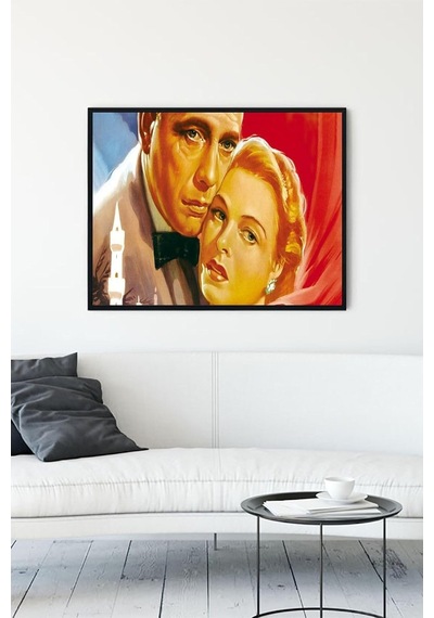 Pster10447 Casablanca-kazablanka Film Afişi Çerçeveli Tablo 7 50x70cm