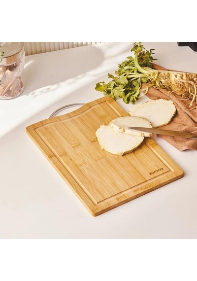Karaca Owen Rectangle Large Bambu Kesme Tahtası Çok Renkli