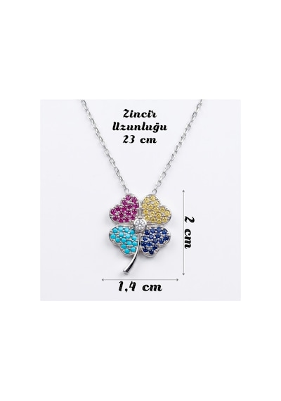 925 Ayar Gümüş Renkli Taşlı Yonca Tasarım Kadın Kolye - Şans Kolyeleri Gold & Silver Seçenekli Gümüş - 910265767 Gümüş 925 Ayar Gümüş Renkli Taşlı Yonca Tasarım Kadın Kolye - Şans Kolyeleri Gold & Silver Seçenekli Gümüş - 910265767 Gümüş