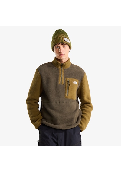 The North Face Yumiori 1/4 Zip Erkek Kahverengi Polar Nf0a883sug81