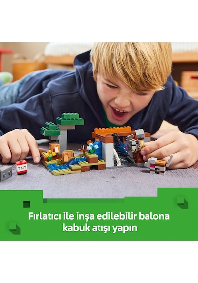 LEGO® Minecraft® Armadillo Maden Keşfi 21269 - 8 Yaş ve Üzeri Macera Oyunları Seven Çocuklar için Yaratıcı Oyuncak Yapım Seti (247 Parça)
