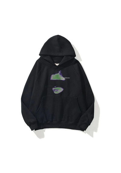 Tarzsokak Unisex Distraction Sweatshirt Hoodie Siyah