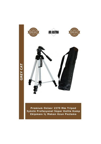 Premium Onlasr 1570 Mm Tripod 3yönlü Profesyonel Süper Kalite Kamp Ekipmanı İç Mekan Uzun Pozlama