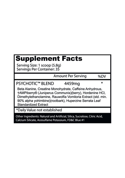 Insane Labz Psychotic Preworkout 35 Servis