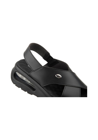 Muya Nwanwa Anatomik Air Max Tabanlı Topuk Dikeni Kadın Sandalet Siyah