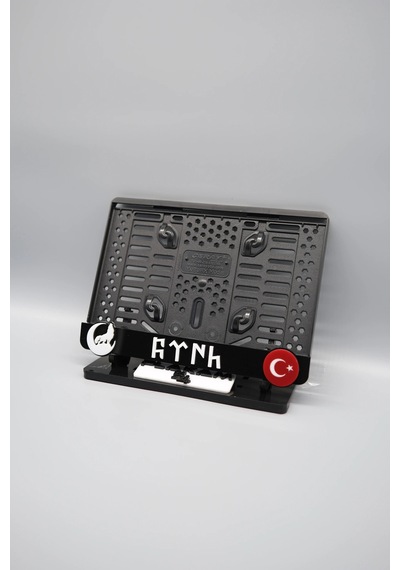 Kurt - Türk - Bayrak 3d Kabartmalı Pleksi Motor Plakalığı - 848647836