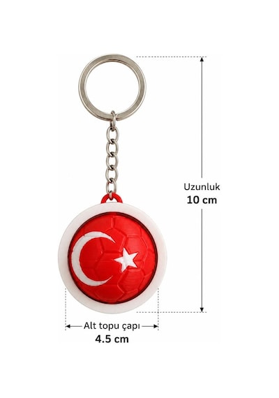 Türk Bayraklı Dönen Spinner Anahtarlık Çevirmeli Stres Çarkı Araba Ev Çanta Aksesuarı Hediyelik 20799814