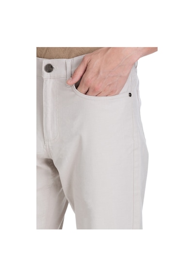 Hatemoğlu Bej Regular Fit Pamuklu 5 Cep Kanvas Pantolon 35339 Bej