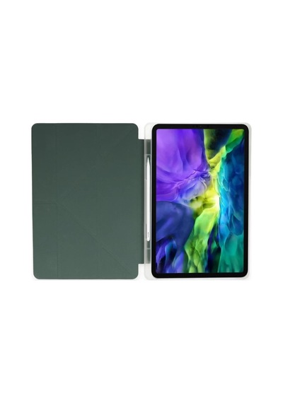Apple İpad Pro 11 2024 Kılıf Kalemlikli Mars Tablet Kılıfı - Koyu Yeşil Diğer