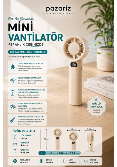 Türbin El Fanı Vantilatör Taşınabilir Turbo El Fanı Dijital Göstergeli Stand Özellikli Kancalı Type-c Şarj Soketi 1200 Mah 120 Kademeli M11 Md. Askı Kayışı Hediyeli Türbin El Fanı Vantilatör Taşınabilir Turbo El Fanı Dijital Göstergeli Stand Özellikli Kancalı Type-c Şarj Soketi 1200 Mah 120 Kademeli M11 Md. Askı Kayışı Hediyeli