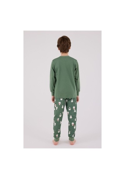 Rolypoly Erkek Çocuk Yeşil Pijama Takımı Yesıl/4-5yas Lacivert