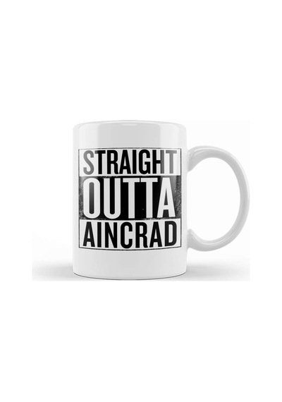 Straight Outta Aincrad Sword Art Online Kupa Bardak Porselen Karışık
