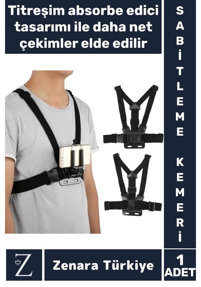 Tüm Modellerle Uyumlu Bisiklet Tırmanış Outdoor Ayarlanır Aksiyon Kamerası Göğüse Sabitleme Kemeri Çok Renkli