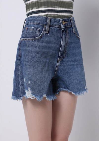 Colin's Colins Mom Fit Yüksel Bel Düz Kadın Denim Jean Şort Cl1073890 Q1.v1 Dn41336 Denim
