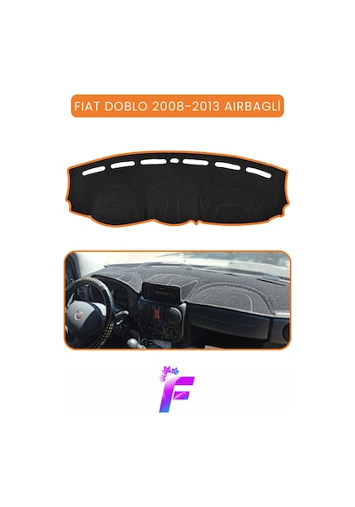 Fıat Doblo Aırbagli 2008-2013 Uyumlu Torpido Örtüsü Kolay Montaj Tam Koruma Tam Uyum E34