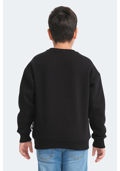 Slazenger Logan 2 Li Set Unisex Çocuk Siyah -taş Gri Sweatshirt Siyah -taş Gri