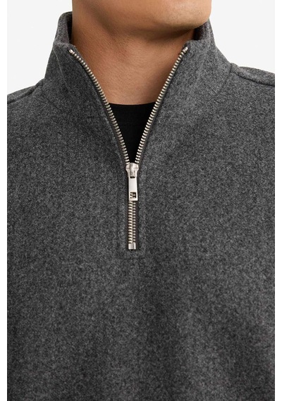Defacto Regular Fit Yarım Fermuarlı Sweatshirt E9626ax25auar163 Antrasit-ar163