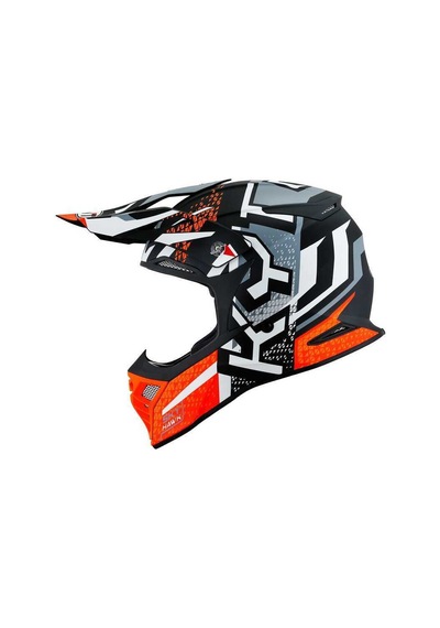 Kyt Skyhawk Kask Hyperflow Matt Grey / Orange Çok Renkli