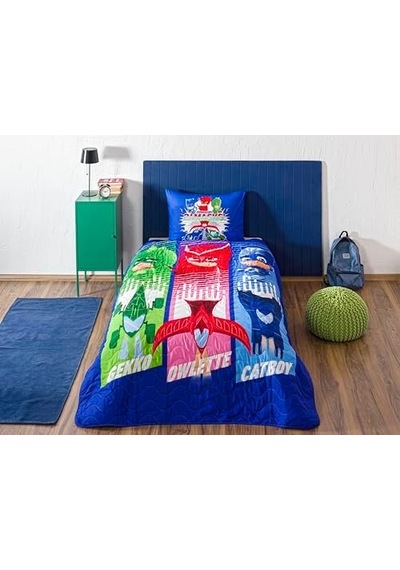 Pj Masks Power Up Standart Pamuk-polyester Nevresim Takımı, Çok Renkli, Tek Kişilik 0