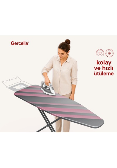 Hediyeli Pink Dream Ütü Masası Kılıfı Bezi Örtüsü Açık Pembe