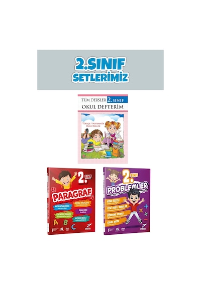 2.sınıf Okul Defterim+Paragraf+Problem Kitabı