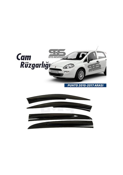 Cam Rüzgarlığı Fiat Punto 2010 2017 Arası Mügen Tip Piano Black
