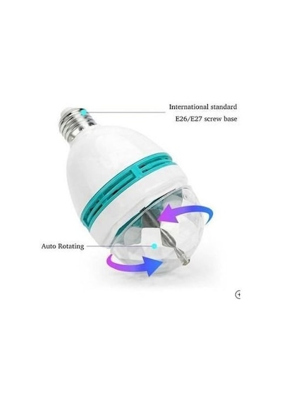 Kenstar 3W Disko Efektli E27 Led Ampul Rgb Çok Renkli