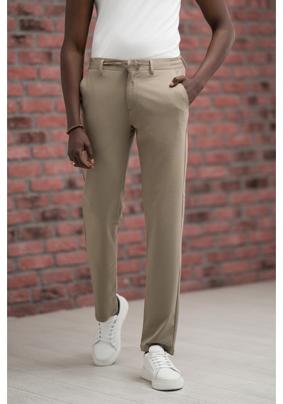 Paul Martin Regular Fit Likralı Penye Kumaş Beli İplikli Ve Lastikli Jogger Pantolon Açık Kahverengi Paul Martin Regular Fit Likralı Penye Kumaş Beli İplikli Ve Lastikli Jogger Pantolon Açık Kahverengi