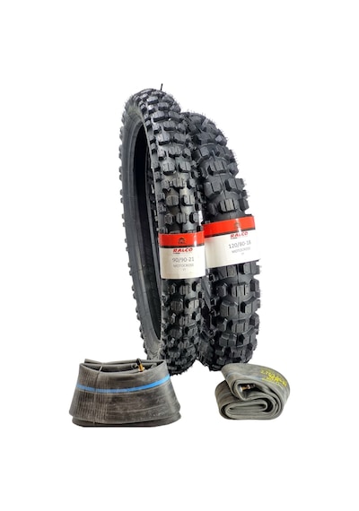 Ralco Tyres Enduro Lastik Takımı 120/80-18 Ve 90/90-21 Tt + İç Lastik Set Ön Ve Arka Motocrosset16