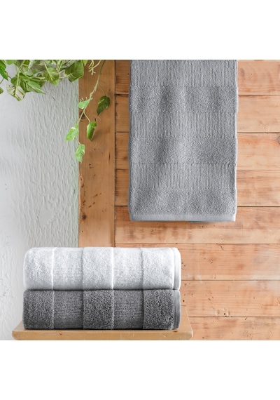 Schafer Home Solid Jakarlı Havlu 50x90-gri Gri