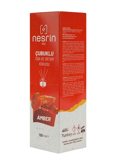 Nesrin 120 Ml Cam Kutulu Bambu Koku Amber - 86903527282613a