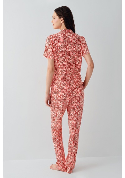 Arnetta Kadın Kırmızı Gömlek Pijama Takım Ar3613-s-v1 Kırmızı