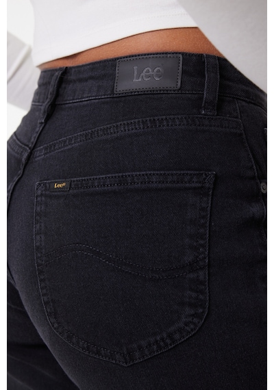 Lee Carol Regular Fit Normal Kesim Yüksek Bel Düz Paça Antrasit Kadın Esnek Jean Denim Kot Pantolon L30U01758 Antrasit