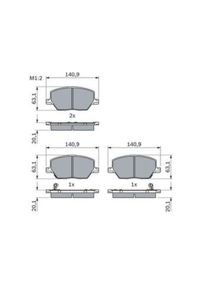 Jeep Renegade 1.6mj 2014-2021 Bosch Ön Balata Netpar22165