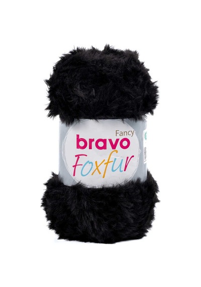 Bravo Foxfur Renk:39 Siyah Lot:002 100 Gram Peluş İp