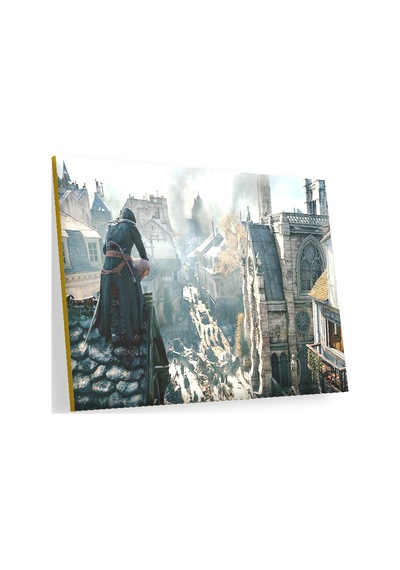Cakasepetim Assassins Creed Çatıdaki Suiakstçi Ahşap Mdf Tablo