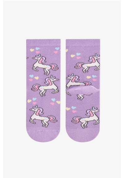 Penti Kız Çocuk Pembe Unicorn Pamuklu 4 Çift Soket Çorap