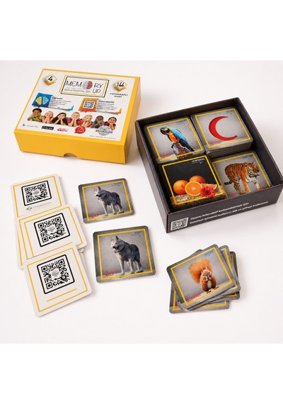 Bakgelal Memory Up Hafıza Kartı Oyunu 140 Fotoğraflı Qr Destekli Eğitici Zeka Oyunu