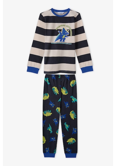 Penti Erkek Çocuk Roarsome Pamuklu Uzun Kollu Pijama Takımı Çok Renkli