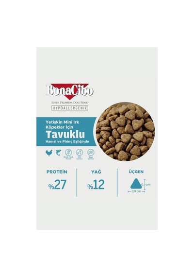 Bonacibo Mini Irk Tavuk Balıklı Köpek Maması 4 Kg