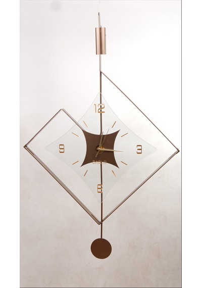 Eksen Bronz Modern Bablo Premium Duvar Saatleri Bronz