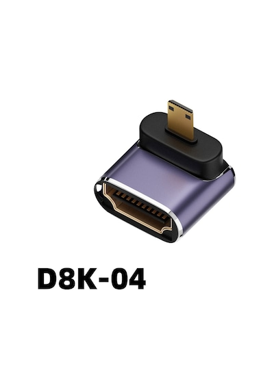 Uhd 2.1 Adaptör, 8k 60hz Hdtv Dişi Konnektörden Mini/microhd Erkek Konnektöre 8k Yüksek Çözünürlüklü 68063495