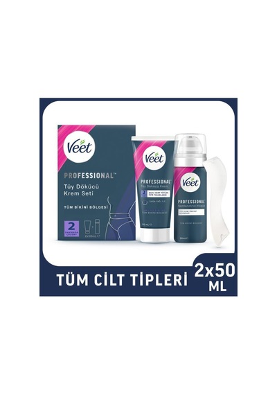 Professional Bikini Tüy Dökücü Krem + Yüz Ağda Bandı 20 Li + Mucizevi Yağ Seti